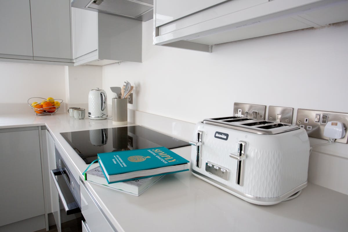 A clean toaster in a modern kitchen